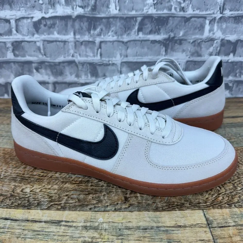 Nike Field General Sail Black Gum Low Top Suede IM2512-133 Mens 9.5 / Womens 11